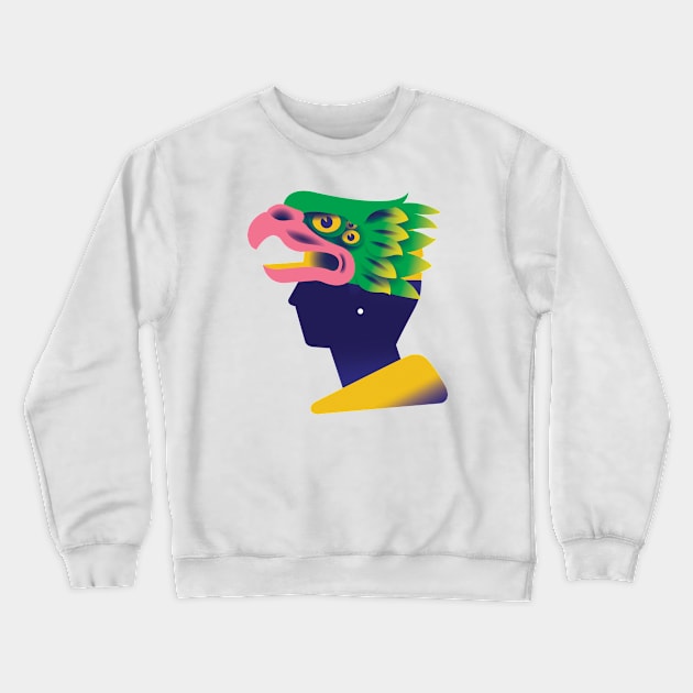 Spirit animal lid Crewneck Sweatshirt by Neil Webb | Illustrator